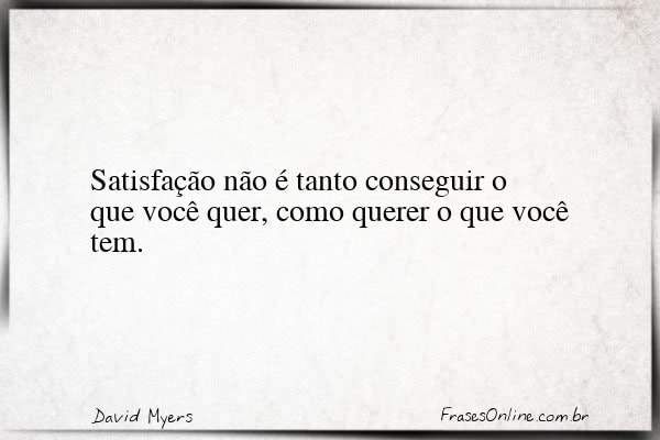 Frase de David Myers