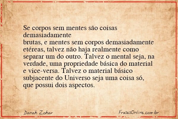 Frase de Danah Zohar