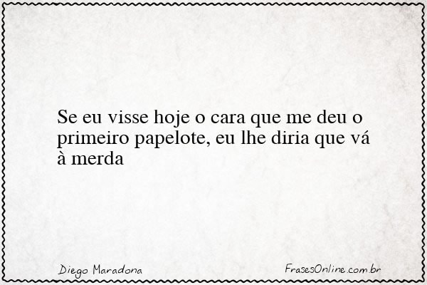 Frase de Diego Maradona