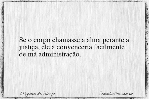 Frase de Diógenes de Sínope