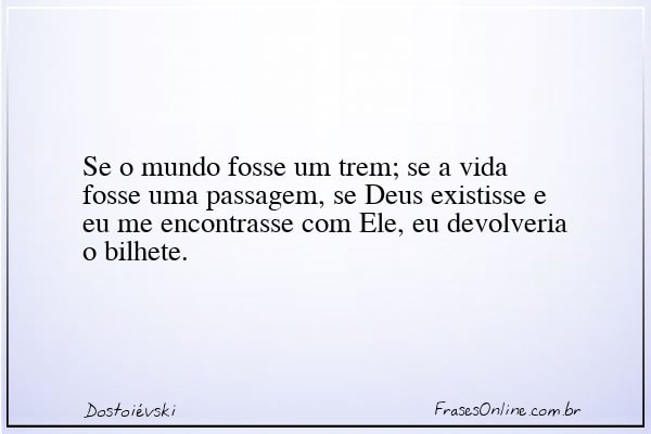 Frase de Dostoiévski