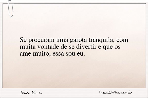 Frase de Dulce María
