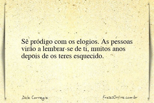 Frase de Dale Carnegie