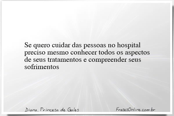 Frase de Diana, Princesa de Gales
