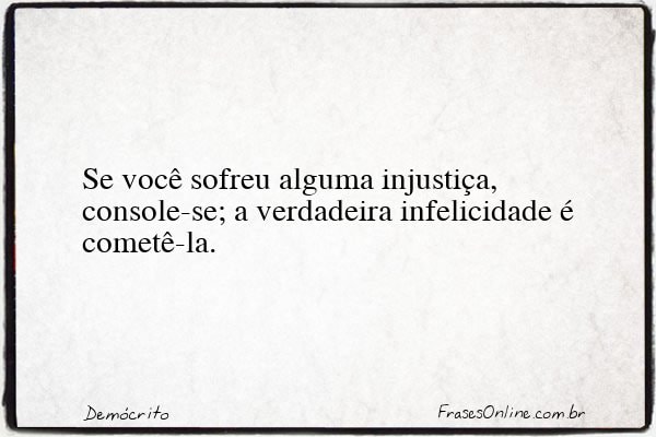 Frase de Demócrito