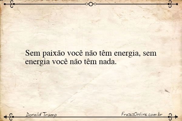 Frase de Donald Trump