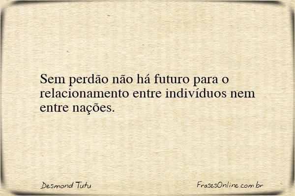 Frase de Desmond Tutu