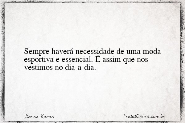 Frase de Donna Karan