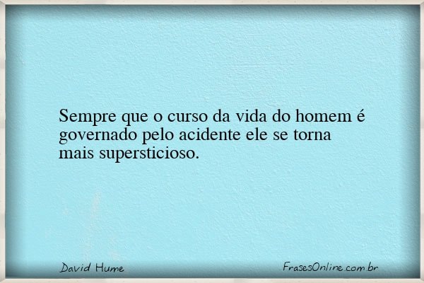 Frase de David Hume