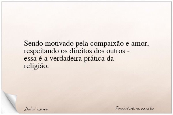 Frase de Dalai Lama