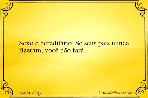 Frase de David Zing