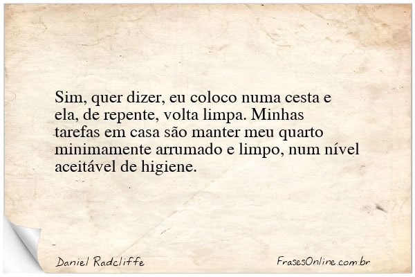 Frase de Daniel Radcliffe