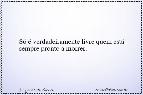 Frase de Diógenes de Sínope