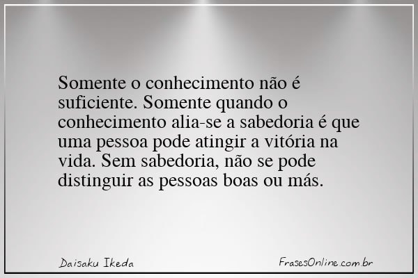 Frase de Daisaku Ikeda