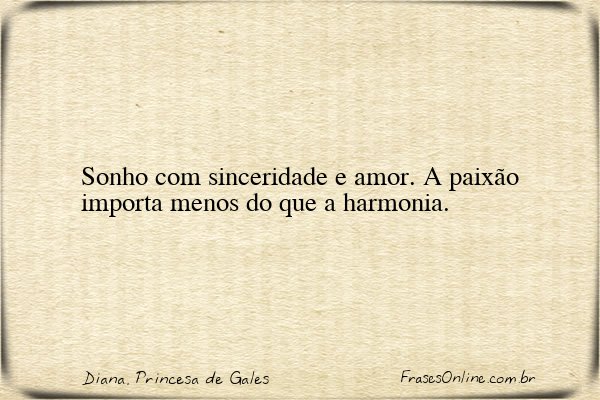 Frase de Diana, Princesa de Gales