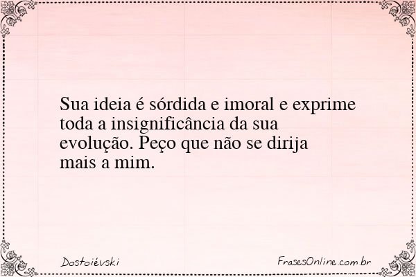 Frase de Dostoiévski