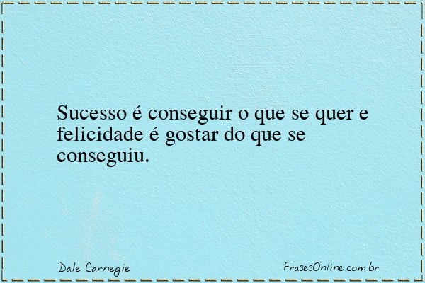 Frase de Dale Carnegie
