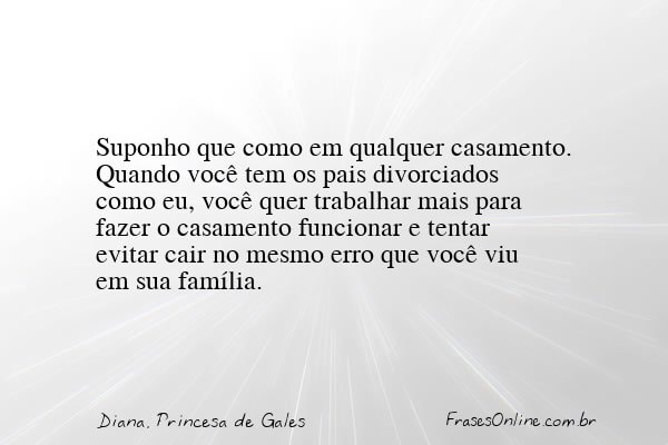Frase de Diana, Princesa de Gales