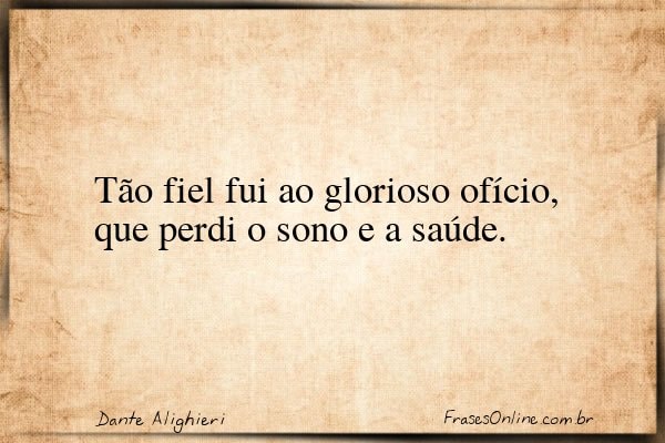 Frase de Dante Alighieri