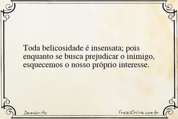 Frase de Demócrito
