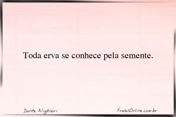 Frase de Dante Alighieri