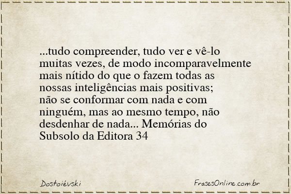 Frase de Dostoiévski