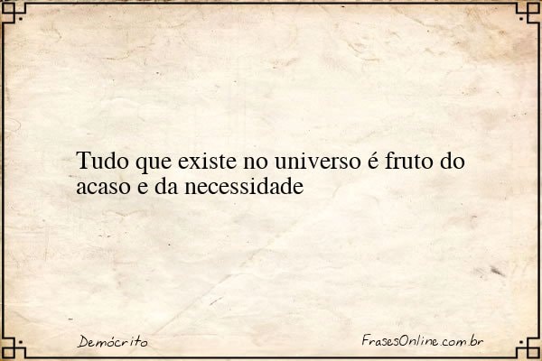Frase de Demócrito