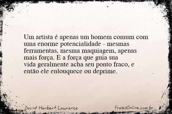 Frase de David Herbert Lawrence