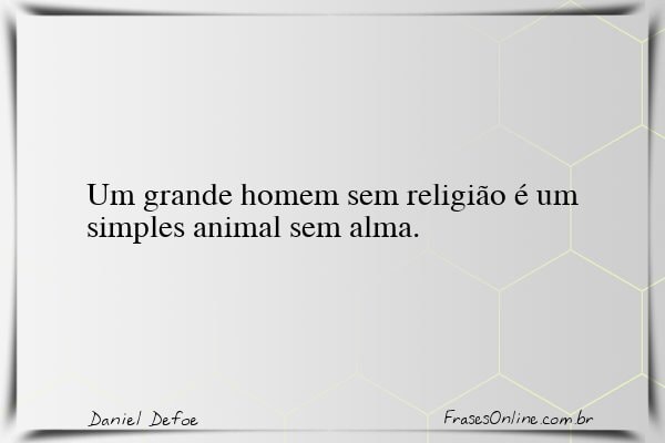 Frase de Daniel Defoe