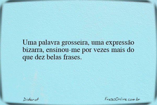 Frase de Diderot