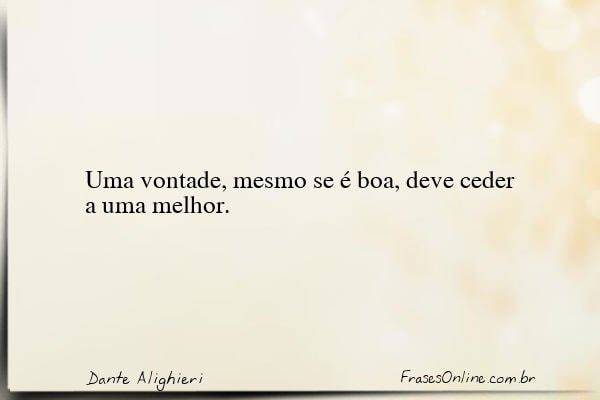 Frase de Dante Alighieri