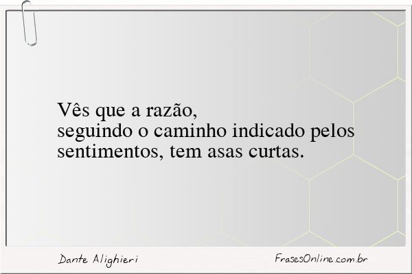 Frase de Dante Alighieri