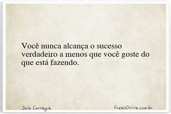 Frase de Dale Carnegie