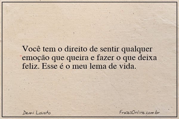 Frase de Demi Lovato