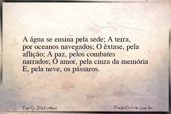 Frase de Emily Dickinson