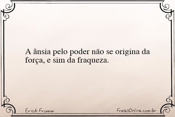 Frase de Erich Fromm