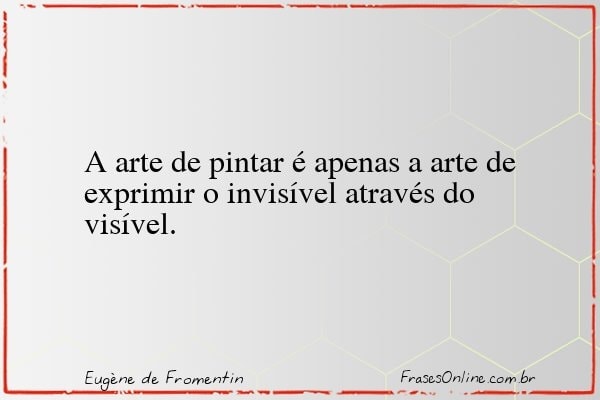 Frase de Eugène de Fromentin