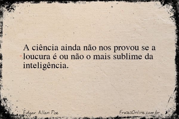 Frase de Edgar Allan Poe