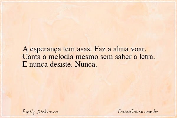 Frase de Emily Dickinson