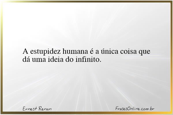 Frase de Ernest Renan