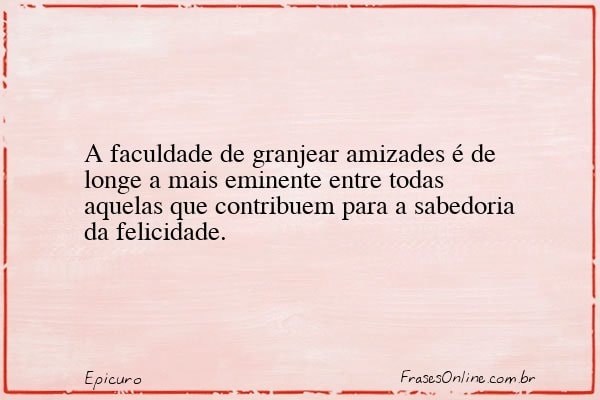 Frase de Epicuro