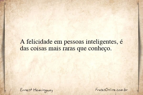 Frase de Ernest Hemingway