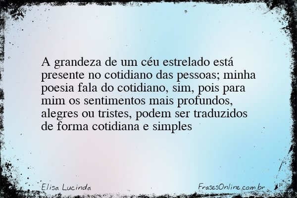 Frase de Elisa Lucinda