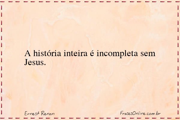 Frase de Ernest Renan