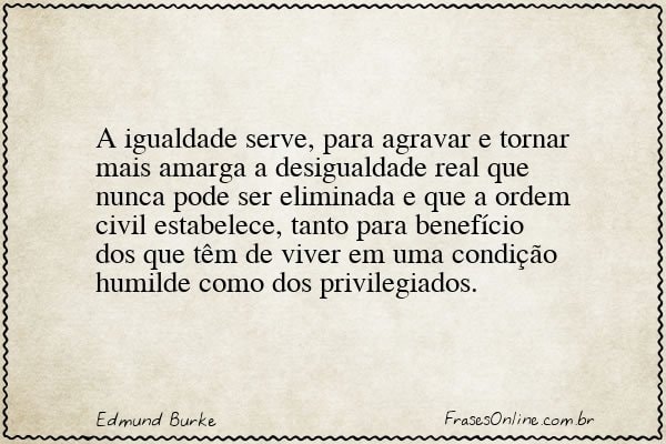 Frase de Edmund Burke