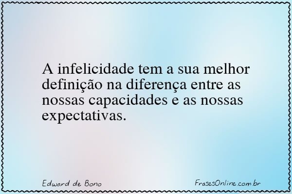 Frase de Edward de Bono