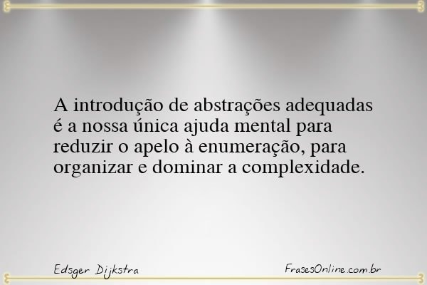 Frase de Edsger Dijkstra