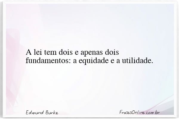 Frase de Edmund Burke
