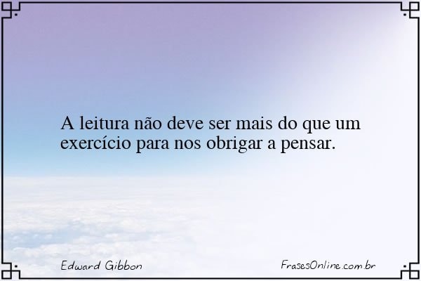 Frase de Edward Gibbon