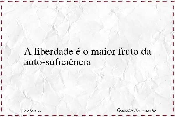Frase de Epicuro